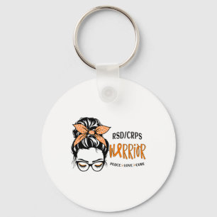 Rsdcrps Warrior Awareness Support Squad Messy Bun Key Ring
