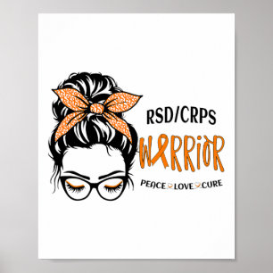 Rsdcrps Warrior Awareness Support Squad Messy Bun Poster