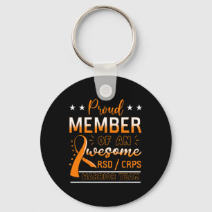 RSDCRPS Warrior Team Orange Complex Regional Pain Key Ring