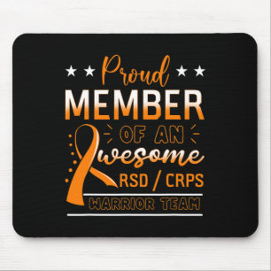 RSDCRPS Warrior Team Orange Complex Regional Pain  Mouse Mat