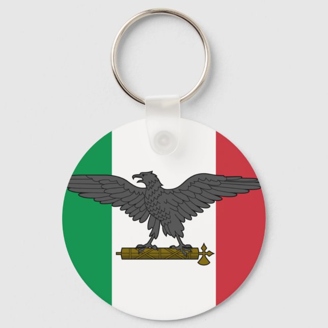 Rsi, Italy flag Key Ring (Front)