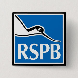 RSPB 15 CM SQUARE BADGE