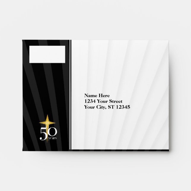 RSVP 50 Year Church Anniversary Envelope (Front)