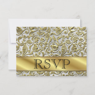 RSVP 50th Gold Anniversary Card