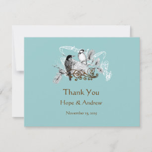 RSVP and Place Cards Vintage Love Birds