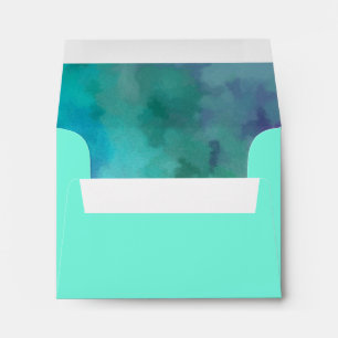 RSVP Aqua and Blue Star of David Envelopes