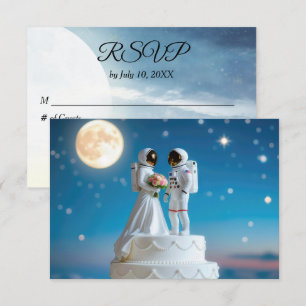 RSVP Astronauts On a Wedding Cake