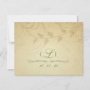 RSVP - Autumn Wedding Invitations - Reply Cards