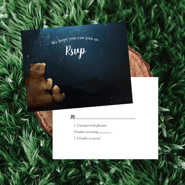 RSVP Baby Shower Bears Twinkle Twinkle Little Star (Creator Uploaded)