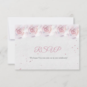 RSVP Baby Shower Cards Blush Pink