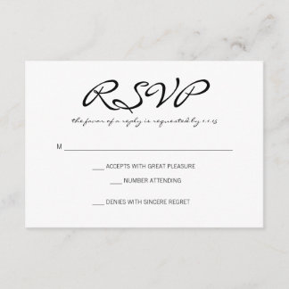 RSVP | Basic II | whitebl Card