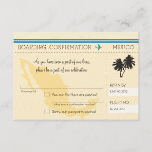 RSVP Boarding Pass TO Mexico
