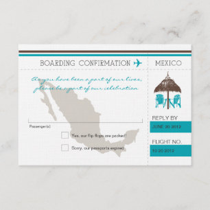 RSVP Boarding Pass TO Mexico