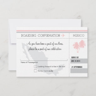 RSVP Boarding Pass TO MEXICO