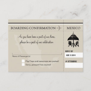 RSVP Boarding Pass TO MEXICO