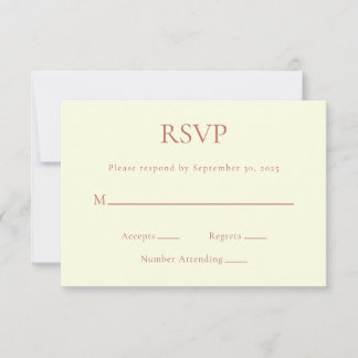 RSVP Card