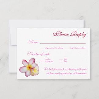 RSVP card