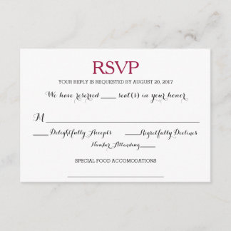 RSVP CARD