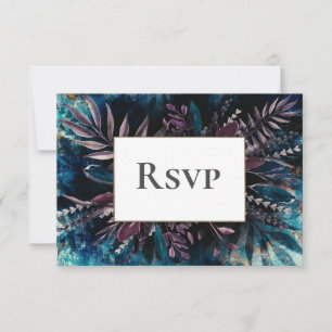 RSVP Card Dark and Moody Wedding