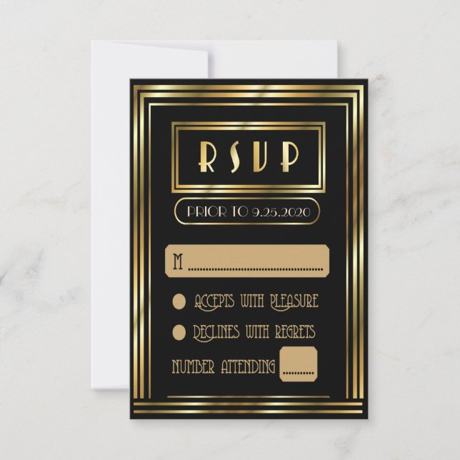 RSVP Card For Wedding / All Occasions (Front)