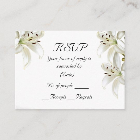 Rsvp Card Template from rlv.zcache.co.uk