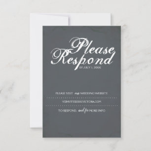 RSVP Card, Wedding Website Card