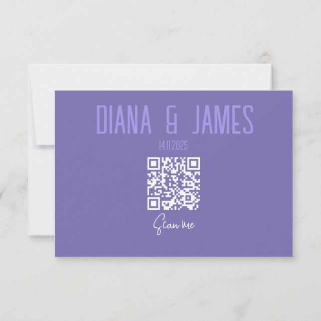 RSVP Card with QR Code (Back)