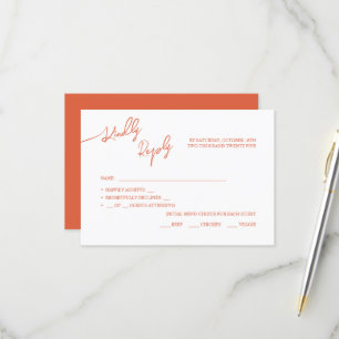 RSVP Cards Boho-chic wedding, pastel colours.