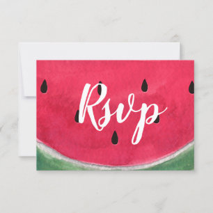 RSVP Cards For Summer Wedding With Watermelon