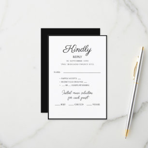 RSVP Cards for wedding.