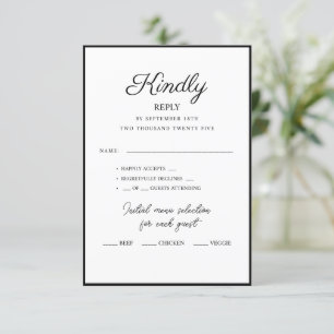 RSVP Cards for wedding.