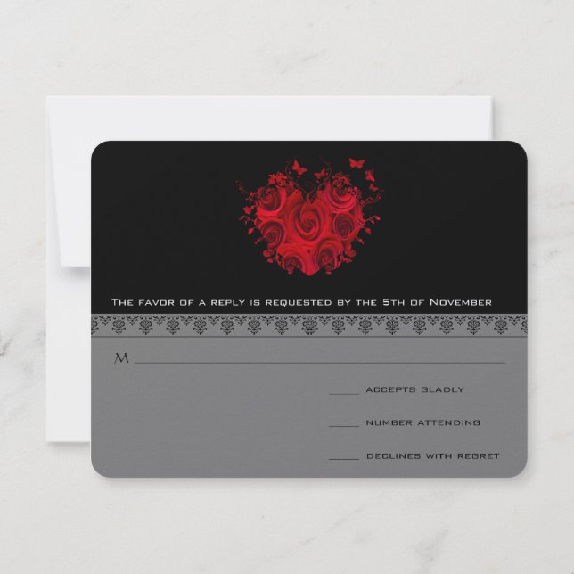 RSVP Cards-Require the 5 x 7 size Inivitations (Back)