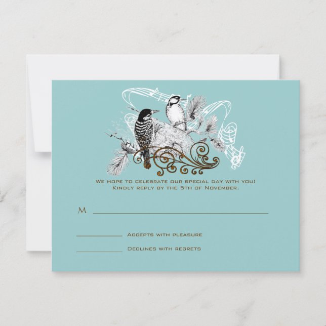 RSVP Cards-Require the 5 x 7 size Inivitations (Front)