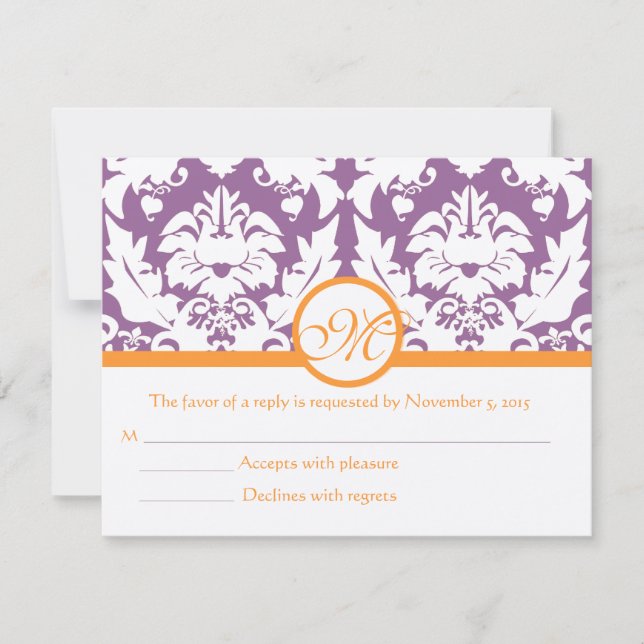 RSVP Cards-Require the 5 x 7 size Inivitations (Front)