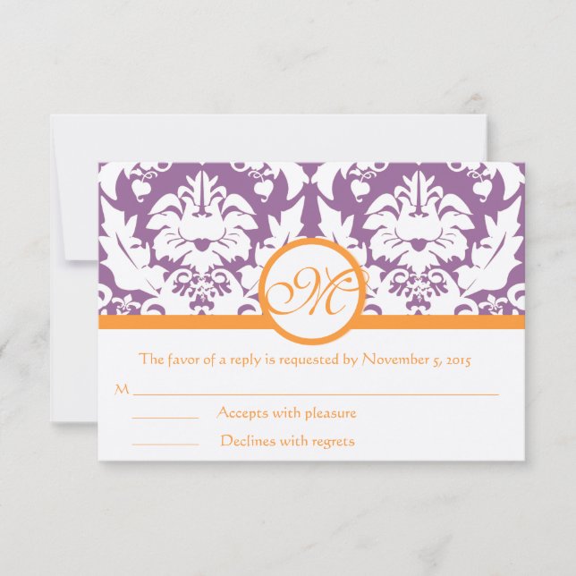 RSVP Cards-Require the 5 x 7 size Inivitations Card (Front)