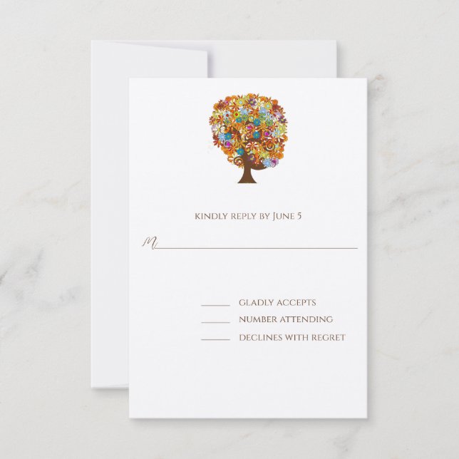 RSVP Cards-Require the 5 x 7 size Inivitations Card (Front)