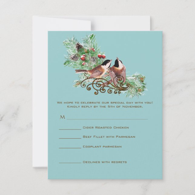 RSVP Cards-Require the 5 x 7 size Inivitations Invitation (Front)