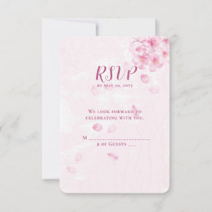 RSVP cherry blossom wedding