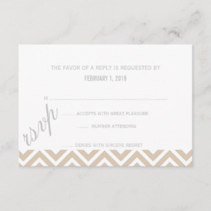 RSVP   Chevron Card