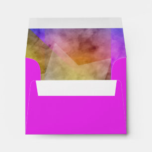 RSVP Colour Block Watercolor Design Envelope