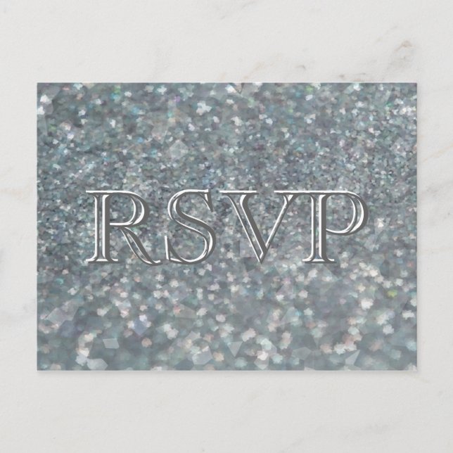 RSVP | Crushed Pearls Invitation Postcard (Front)
