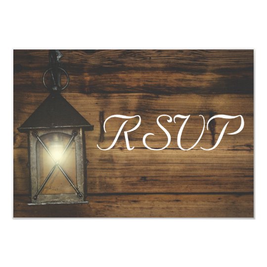 RSVP Elegant Rustic Lantern Lights Card