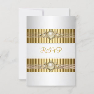 RSVP Elegant White Pearl Gold chain 30th Birthday