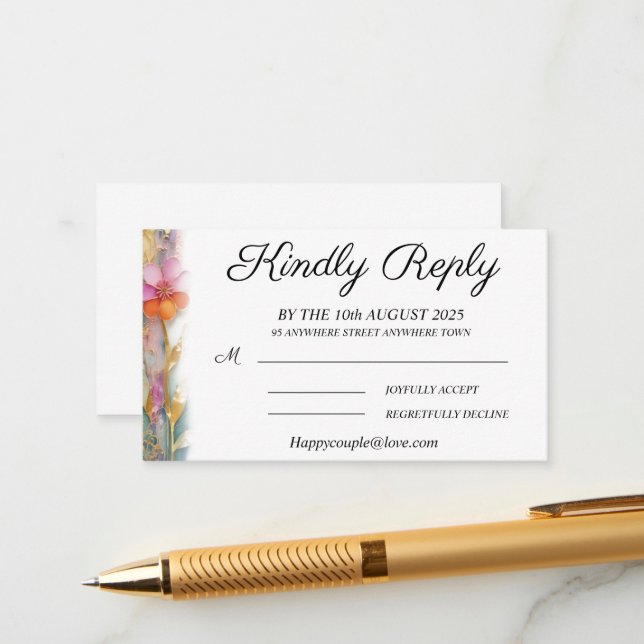 RSVP ENCLOSURE CARD (Front/Back In Situ)