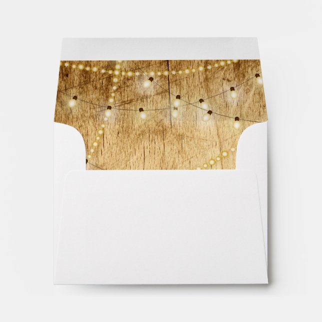 RSVP envelope wood and string lights (Back (Bottom))