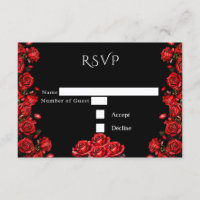 RSVP Fairytale Red Roses Wedding