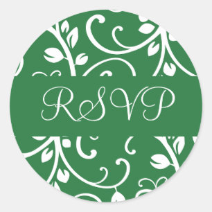 RSVP Floral Vine Envelope Sticker Seal