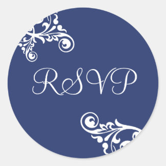 RSVP Flourish Envelope Sticker Seal