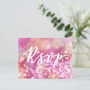 RSVP Glamourous Pink Sparkles Postcard