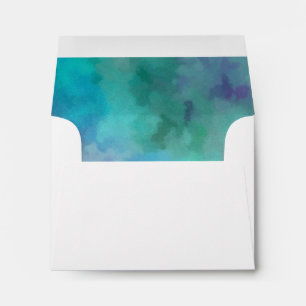 RSVP Gold Star Abstract Design Blue Envelope